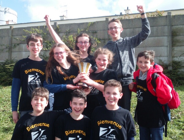 équipe du collège St Joseph de Chateaubourg